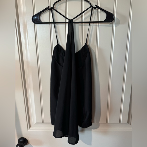 3/for $10 🍒 - *NWOT* Racerback Black Halter Top with Accented Necline (Medium) - Picture 7 of 7